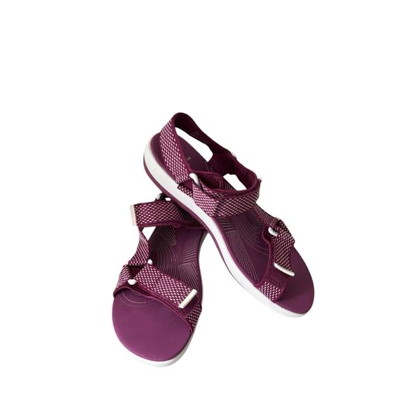 Cloudsteppers By Clarks Sandals Adjustable Straps Comfort Support Women’s 11 - Picture 3 of 5